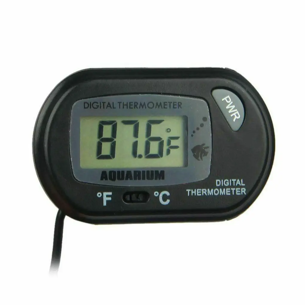 LCD Digital Aquarium Thermometer – Suction Cup Fish Tank Temperature Meter