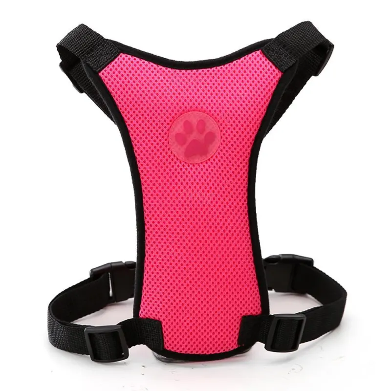 Breathable Mesh Dog Car Safety Harness – Adjustable Pet Seat Belt Vest