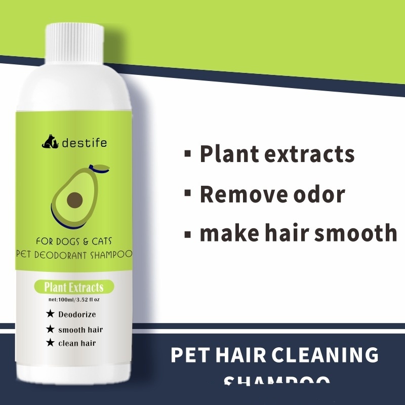 Destife 2-in-1 Pet Shampoo & Conditioner – Deodorizing, Smoothing & Fresh Scent for Dogs & Cats