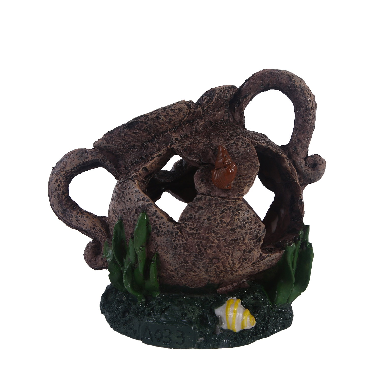 Resin Skull Aquarium Ornament – Hidden Cave Decoration for Fish Tanks & Reptiles