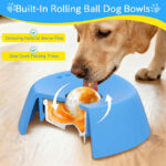 Yipetor Anti-Choke Slow Feeder Dog Bowl & Lick Mat – 3/4 Cup Non-Slip Treat Bowl