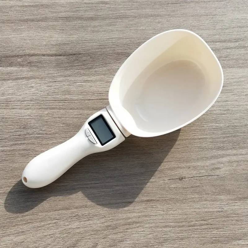 Digital Pet Food Measuring Spoon Scale – Precise Feeding for Dogs & Cats (800g/0.1g Accuracy)