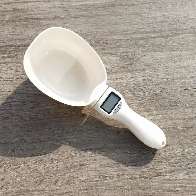 Digital Pet Food Measuring Spoon Scale – Precise Feeding for Dogs & Cats (800g/0.1g Accuracy)