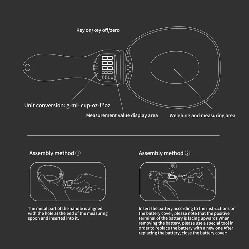 Digital Pet Food Measuring Spoon Scale – Precise Feeding for Dogs & Cats (800g/0.1g Accuracy)