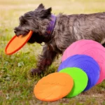 Dog-O-Soar – Interactive Dog Flying Disc Chew Toy – Durable Soft Rubber Training & Fetch Toy for Puppies & Dogs