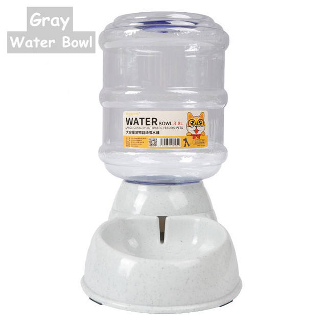 Large Capacity 3.8L Automatic Pet Feeder & Water Dispenser Bowl