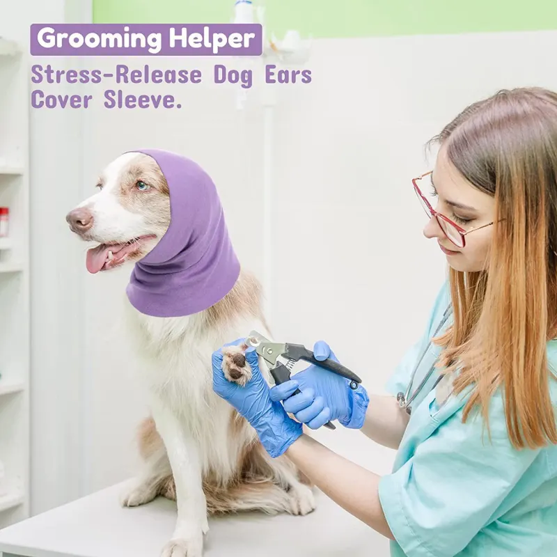 Calming Pet Grooming Earmuffs & Neck Warmer