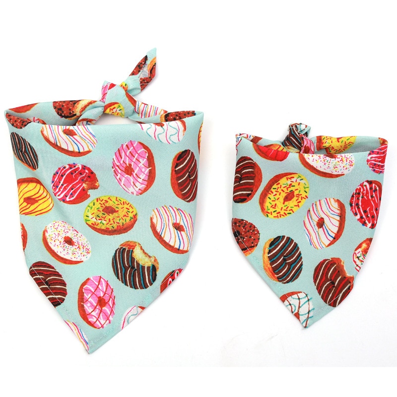 Fruit Print Pet Bandana – Adjustable Cotton Dog & Cat Summer Scarf