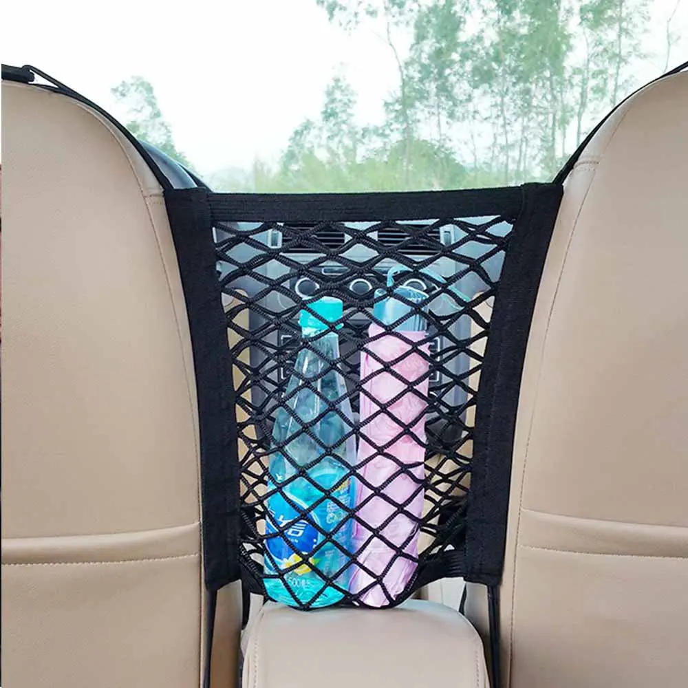 Elastic Car Pet Barrier Net – Dog Safety Seat Divider & Storage Mesh