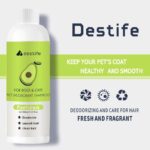 Destife 2-in-1 Pet Shampoo & Conditioner – Deodorizing, Smoothing & Fresh Scent for Dogs & Cats