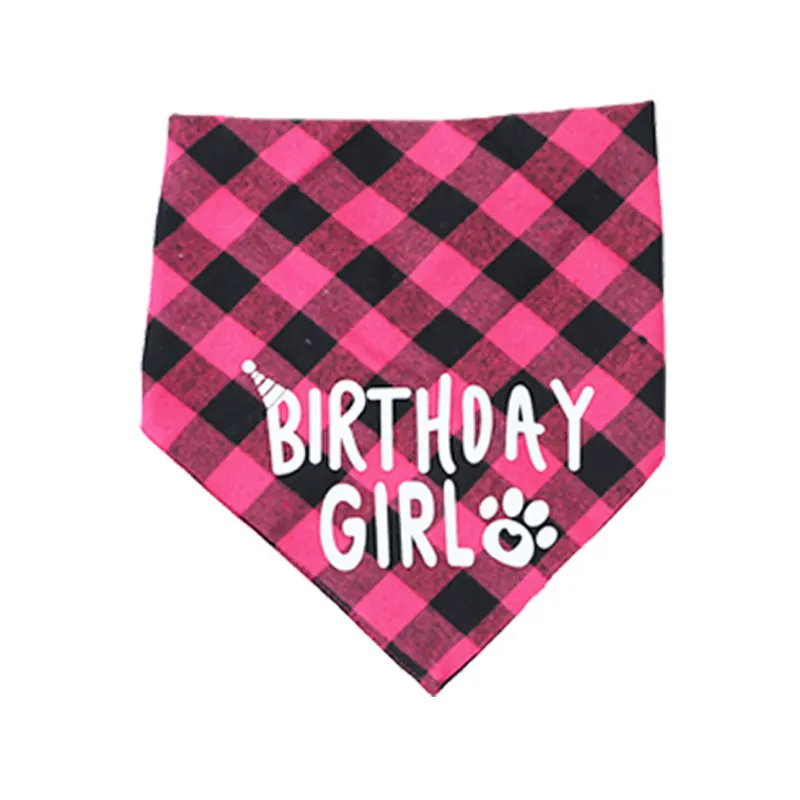 Pet Birthday Party Set – Cute Hat & Triangle Bandana Celebration Outfit