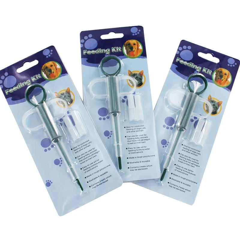 Pet Medicine Feeder Kit for Dogs & Cats – Easy Syringe Feeding Tool with Soft Teats