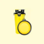 Portable Pet Water & Food Bottle with Foldable Bowl – Travel Feeder for Dogs & Cats