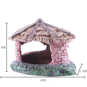 Resin Skull Aquarium Ornament – Fish Tank & Reptile Hiding Shelter