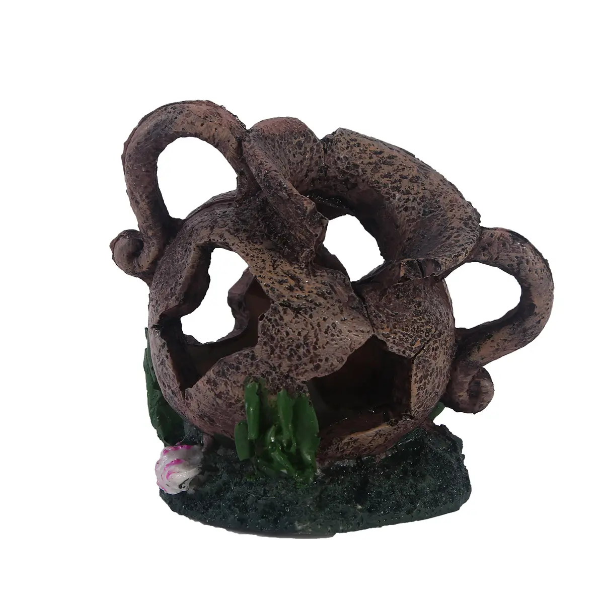 Resin Skull Aquarium Ornament – Hidden Cave Decoration for Fish Tanks & Reptiles