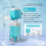 Multifunction Aquarium Sponge Filter & Water Pump – Silent Oxygenation Wave Maker - wp-801f-6w