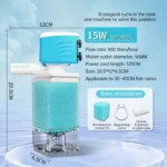 Multifunction Aquarium Sponge Filter & Water Pump – Silent Oxygenation Wave Maker - WP-802F-15W