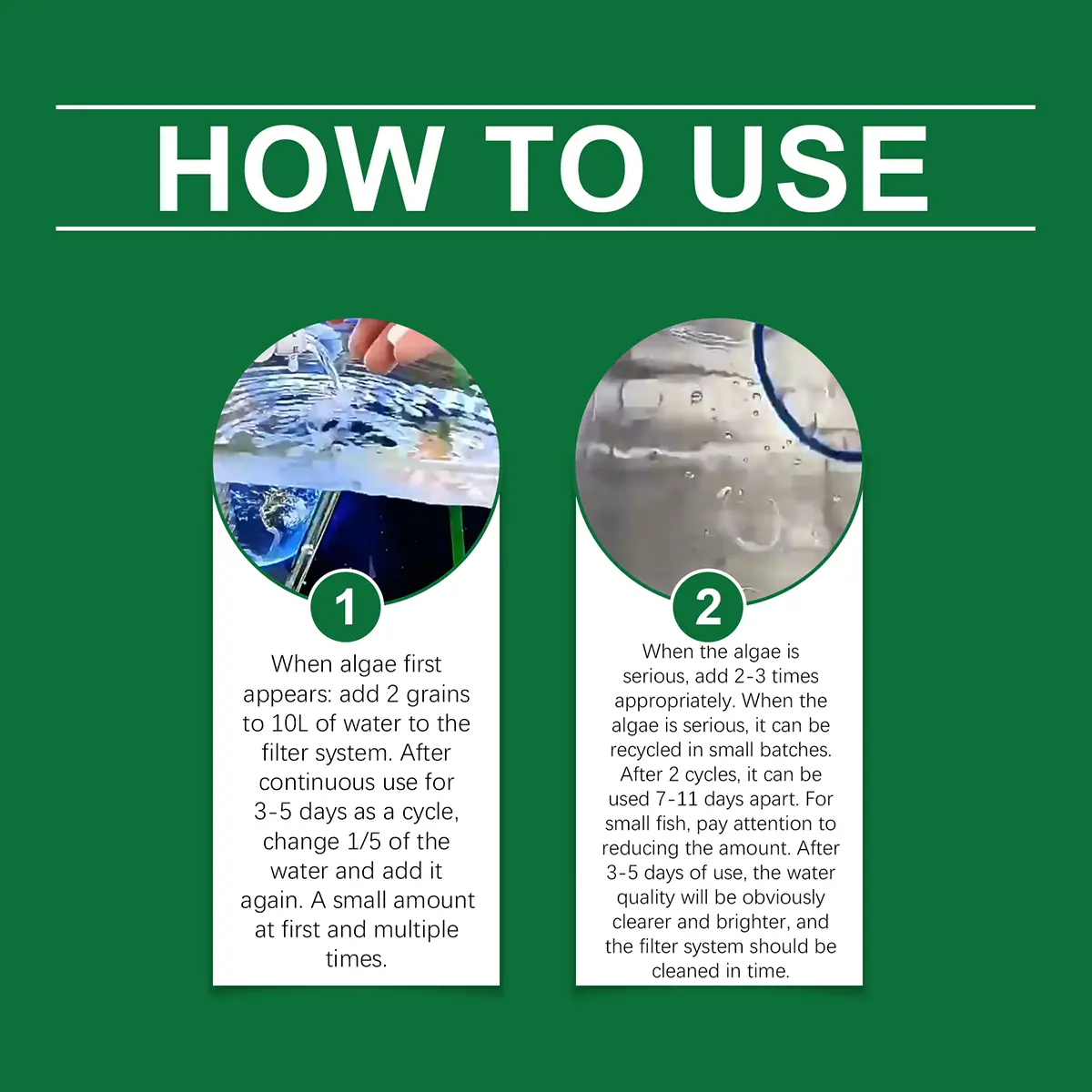 Yegbong Aquarium Water Purification Tablets – Clear Water, Algae Control & Odor Removal (35 Tablets)