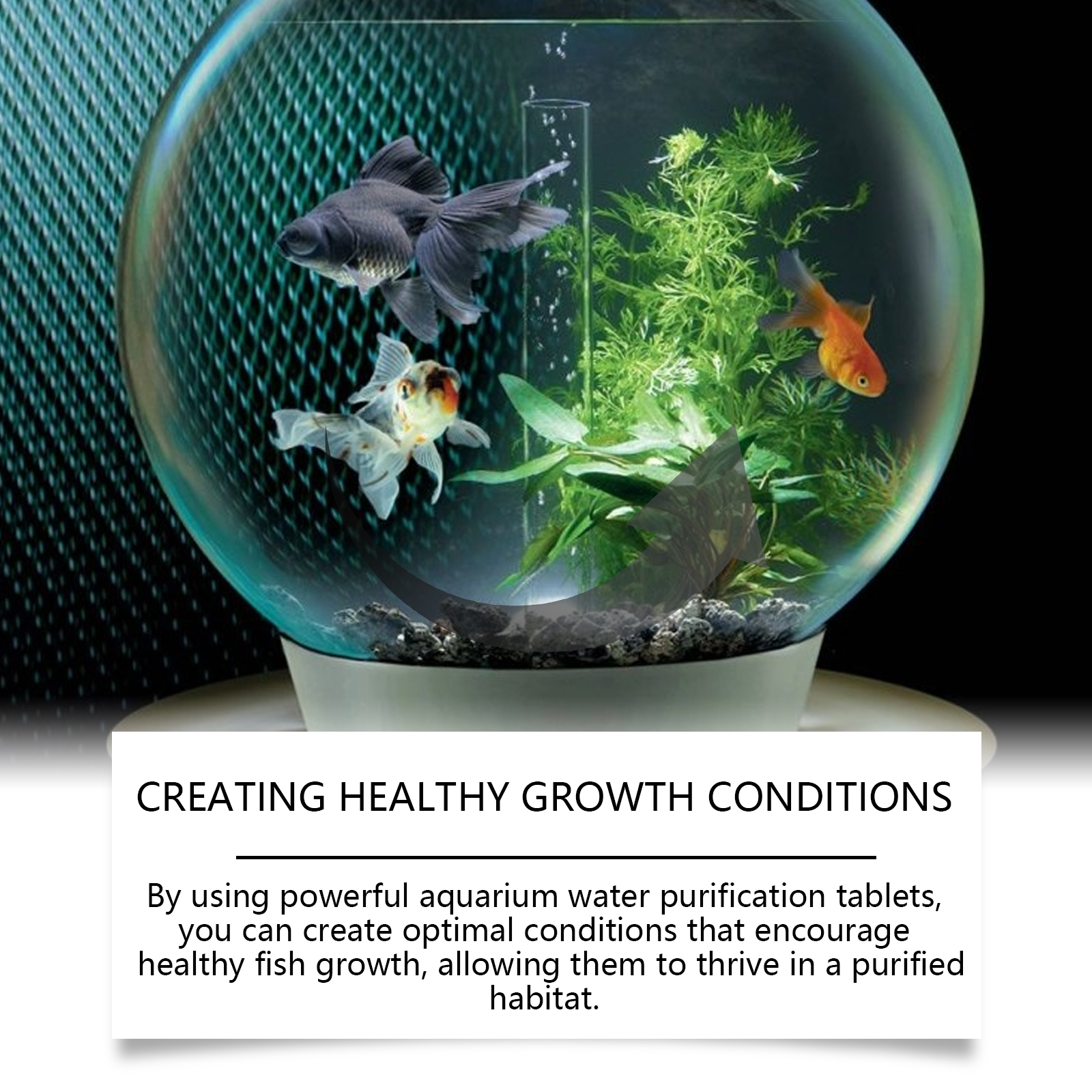 Yegbong Aquarium Water Purification Tablets – Clear Water, Algae Control & Odor Removal (35 Tablets)