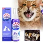 yegbong-Pet Dental Spray for Dogs & Cats – No-Brushing Plaque & Tartar Remover with Fresh Breath Formula