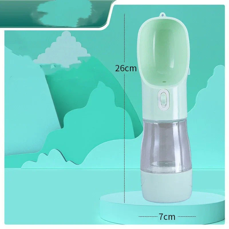 2-in-1 Portable Dog Water Bottle & Food Container