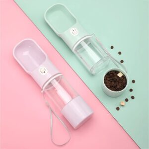 2-in-1 Portable Dog Water Bottle & Food Container