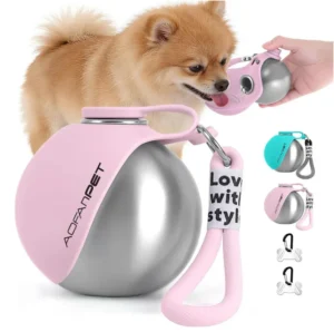 Portable-Stainless-Steel-Dog-Water-Bottle-Travel-Bowl