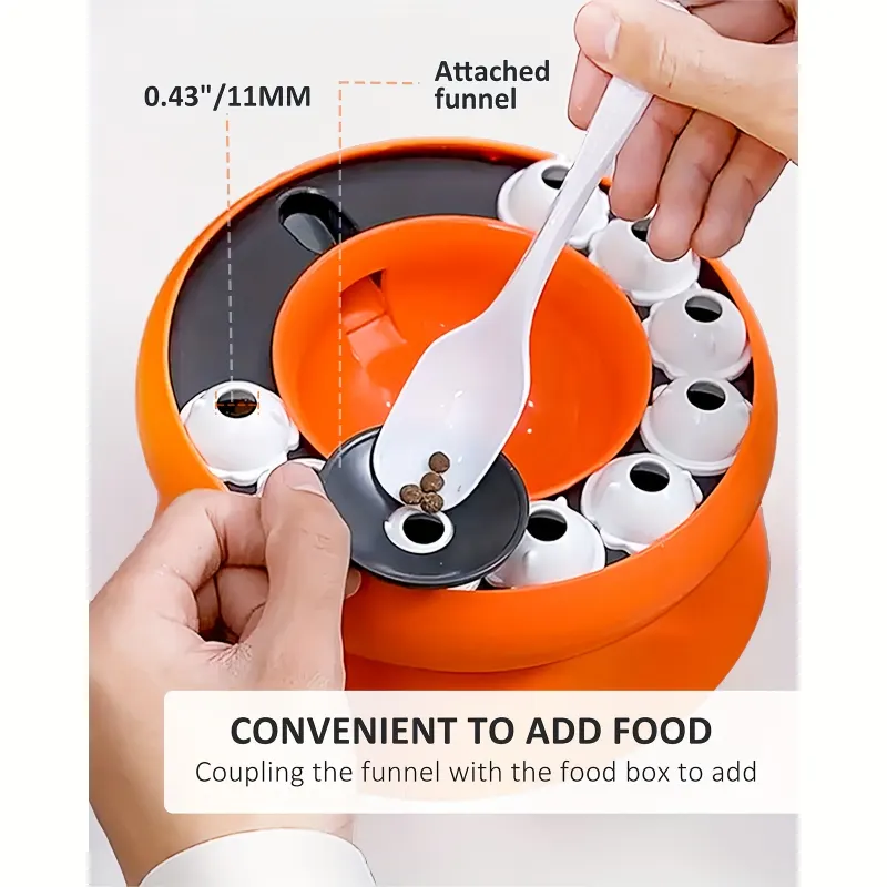 Interactive Puzzle For Cats Raised Educational Toy Slow Pet Feeder Dry Food Dispenser And Snacks - Image 6