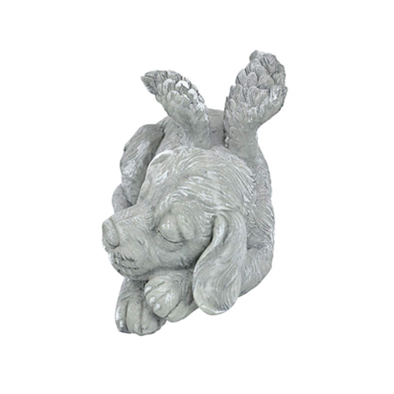 Dog Cat Angel Pet Memorial Grave Marker Statue - Image 3
