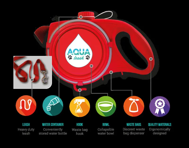 Pet Supplies Bring Your Own Water Bottle, Pet Leash, Dog Leash, Multifunctional Portable Pet Leash - Image 6