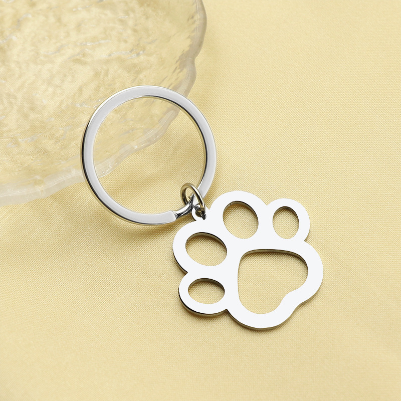 Pet Collar Hollow Paw Handbag Pendant - Image 5
