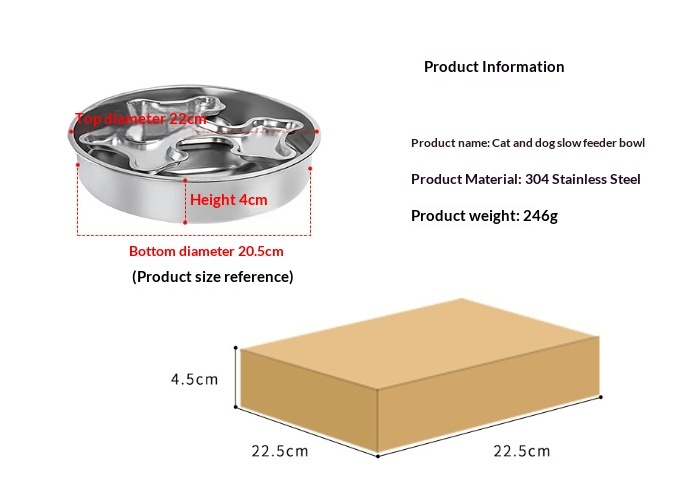Stainless Steel Rotating Pet Bowl To Prevent Choking - Image 4