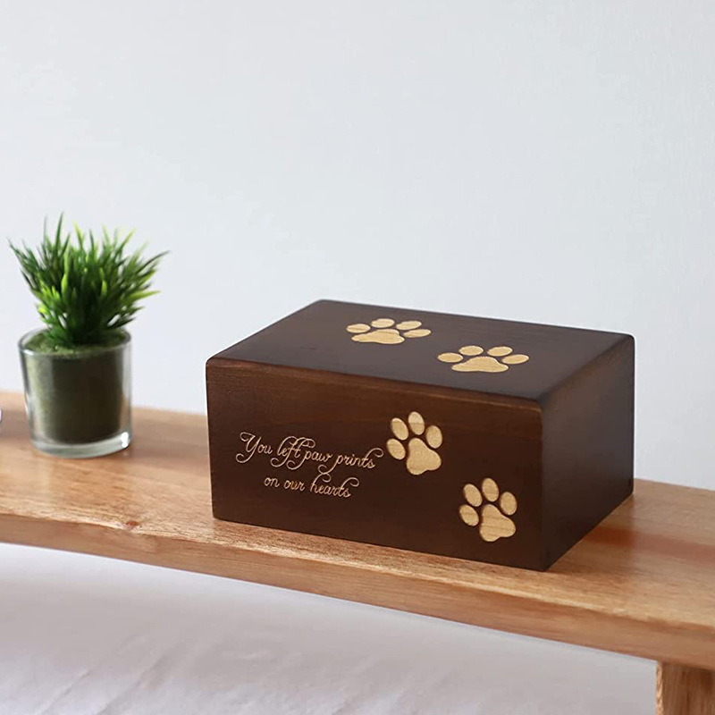 Wooden Small Animal Memorial Pet Urn - Image 3
