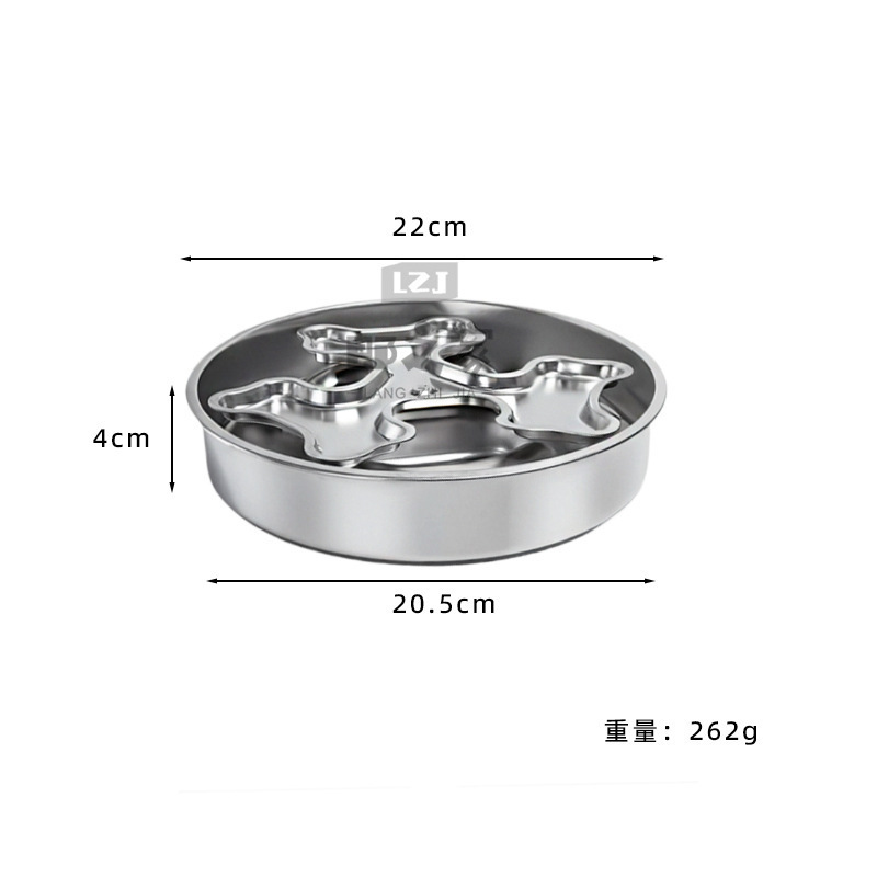 Stainless Steel Rotating Pet Bowl To Prevent Choking - Image 5