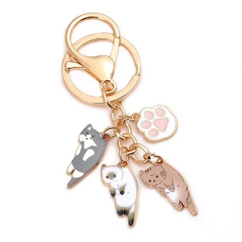 Cartoon Pet Cat Paw Keychain Ornaments - Image 3