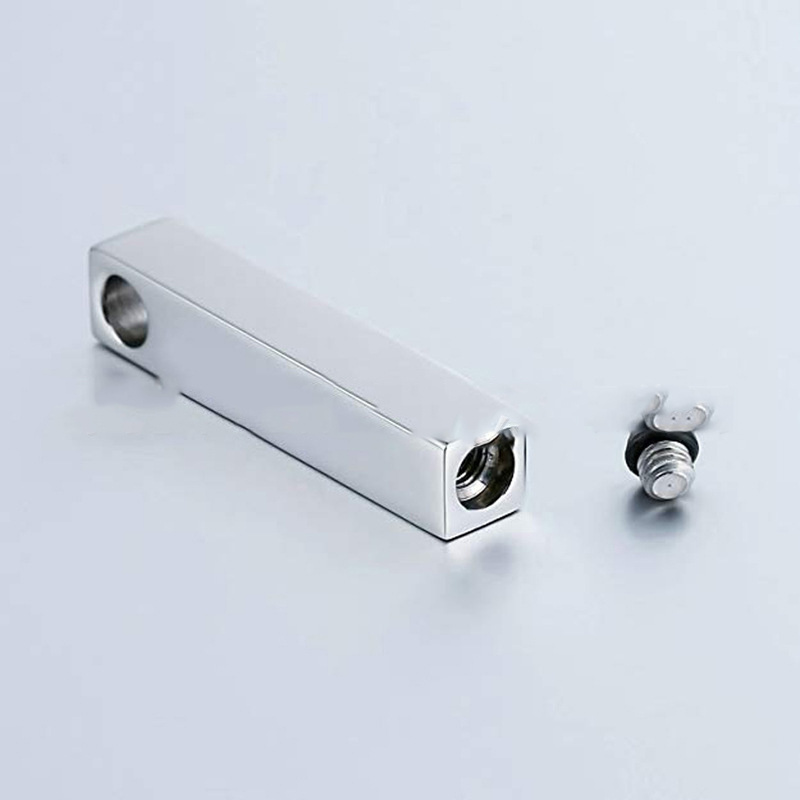 Memorial Pet Hair Remains Bone Ashes Necklace Fashion Perfume Bottle Accessories Cuboid Paw Print Ashes Jar - Image 4