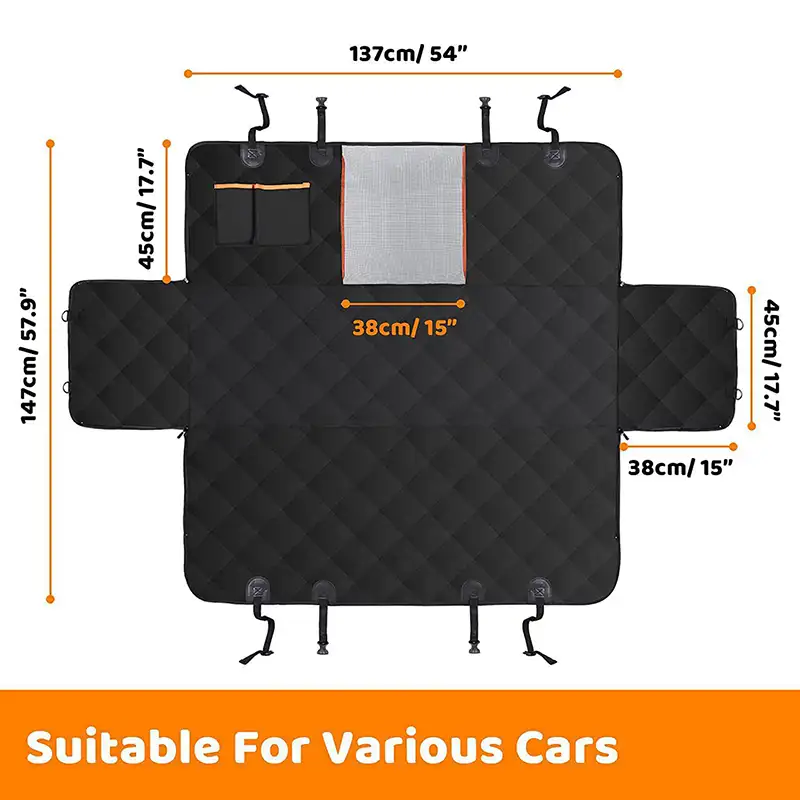 Cross-border car cushions for pets car seat back thickened dog anti-bite stain-resistant cushion car pet mat in stock