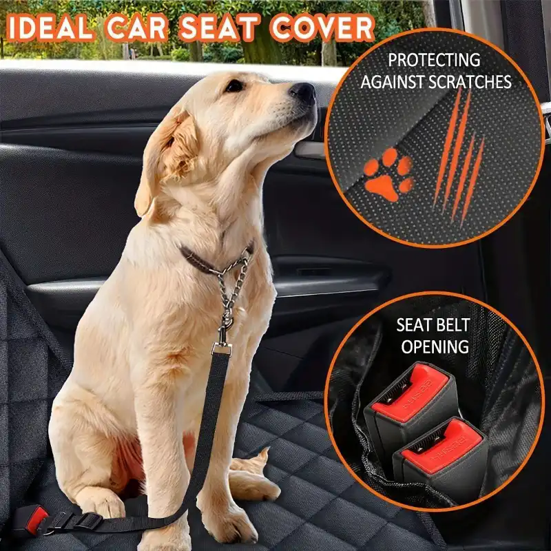 Cross-border car cushions for pets car seat back thickened dog anti-bite stain-resistant cushion car pet mat in stock