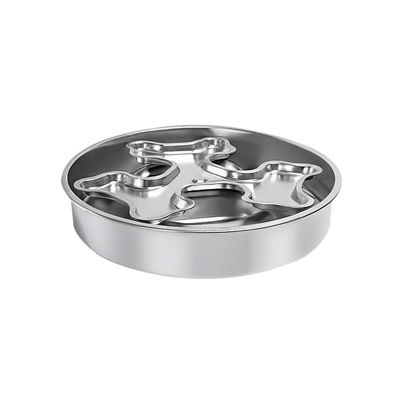 Stainless Steel Rotating Pet Bowl To Prevent Choking - Image 2
