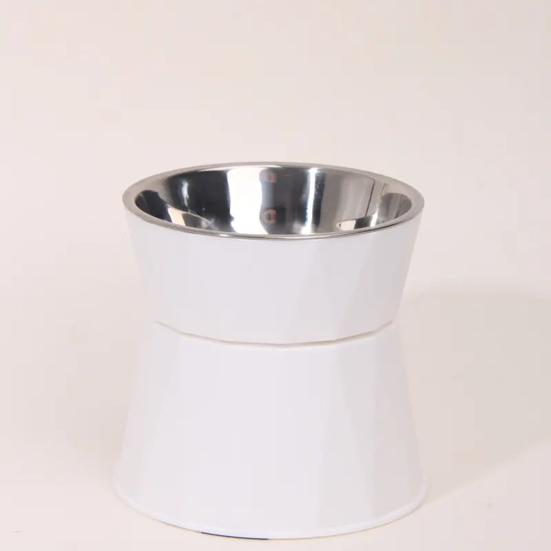 High Foot Neck Protection Pet Stainless Steel Bowl - Image 6