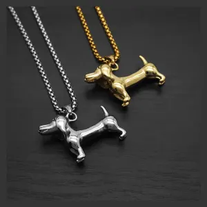 pet-dog-dachshund-pendant-mens-titanium-steel-necklace