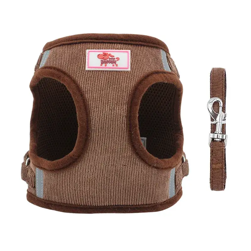 duomm pet chest strap - brown