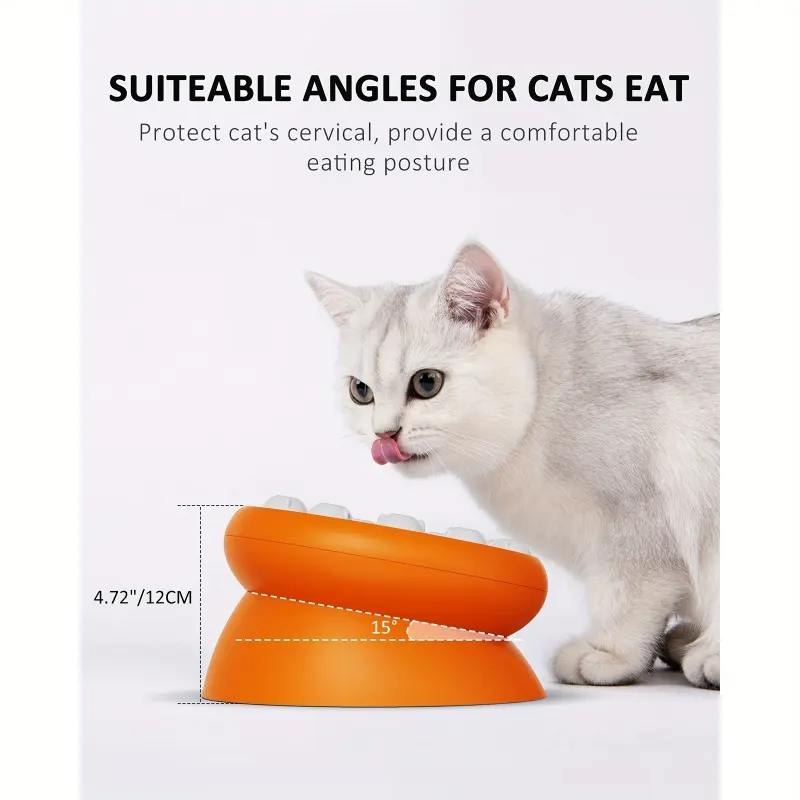 Interactive Puzzle For Cats Raised Educational Toy Slow Pet Feeder Dry Food Dispenser And Snacks - Image 4