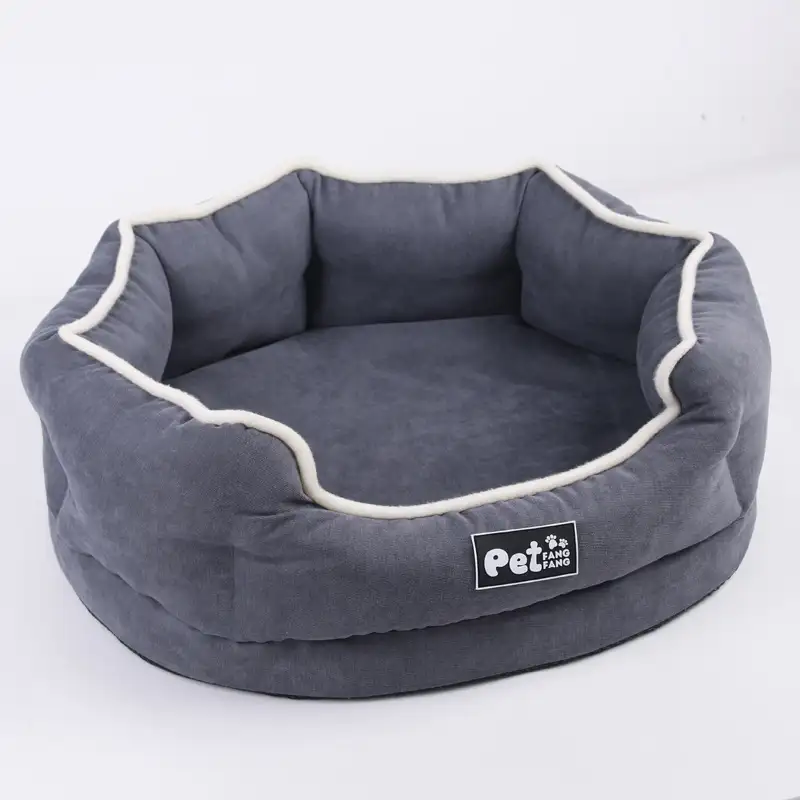 Memory Foam Dog Bed & Cat Sofa | Washable Orthopedic Pet Cushion - Grey