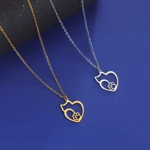 stainless-steel-pet-silhouette-pendant-cat-small-dog-paw-prints-necklace