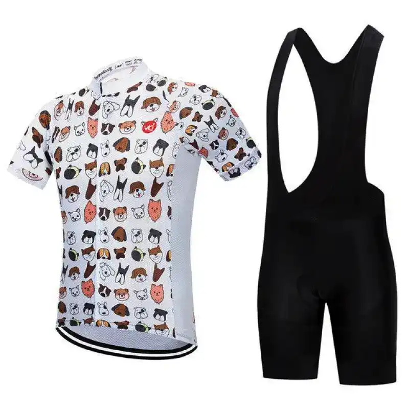 cycling set dogs black strap
