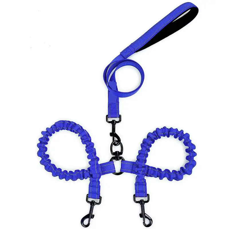 double dog leash - royal