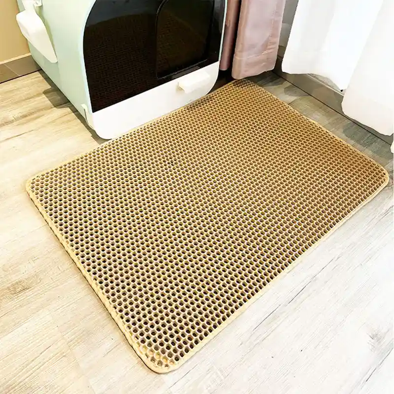 Double layer EVA anti slip cat litter pad pet litter box filter pad - Image 11