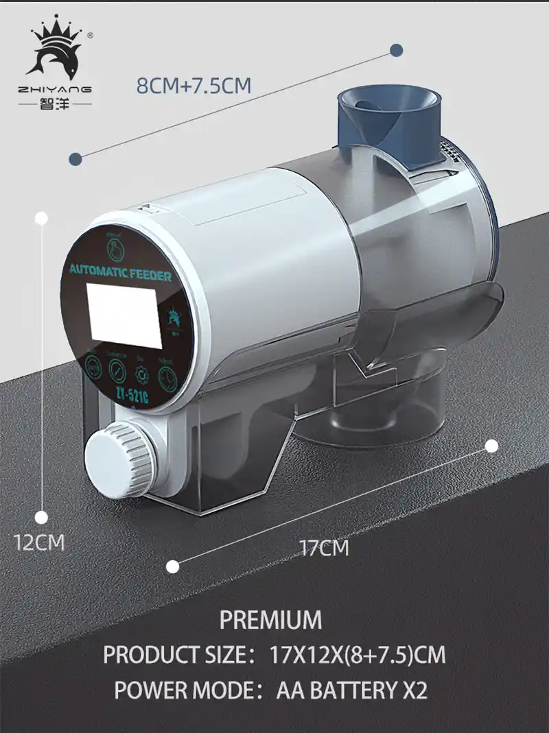 Zhiyang-Programmable pellet feeder for aquariums with LCD Screen