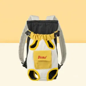 Puppy Kitten Travel Chest Sling Bag - yellow white